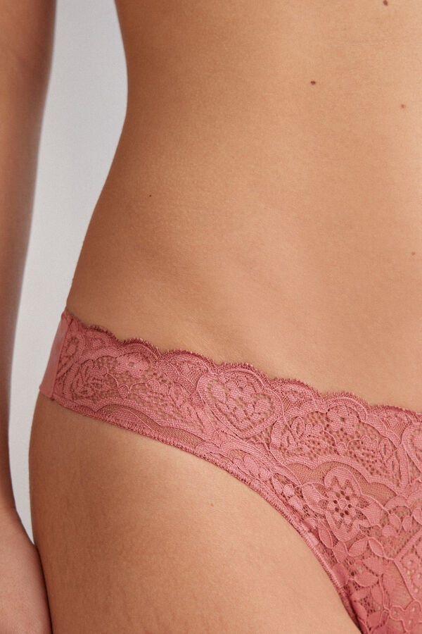 Intimissimi Brasileña de Encaje y Microfibra
