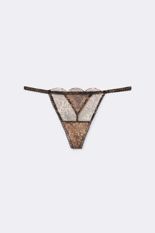 Intimissimi Tanga Tira Lateral Estampado Animal Always Glamorous Liquidación