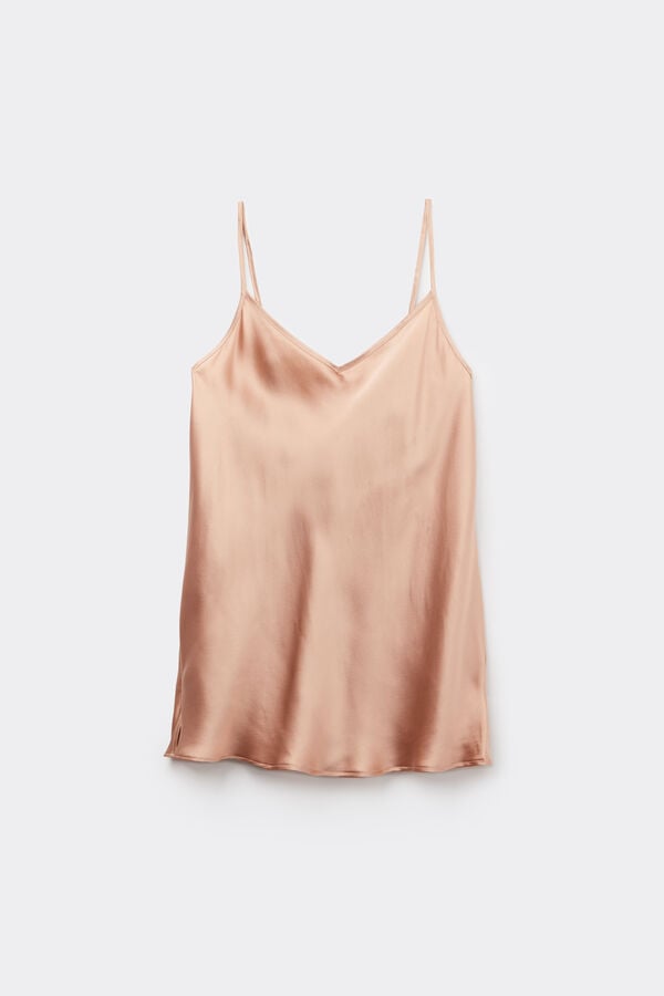 Intimissimi Top de Raso de Seda con Escote de Pico ÚLTIMAS EDICIONES