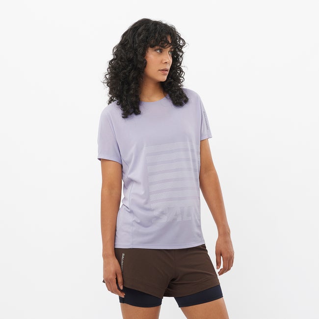 Salomon Sense Aero Graphic - Camiseta de manga corta para mujer