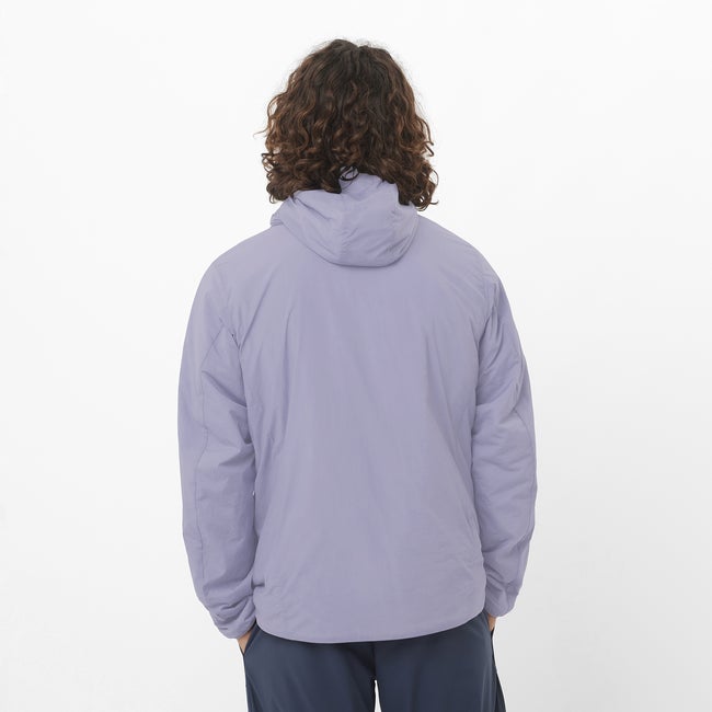 Salomon Mountain Flex - Chaqueta aislada con capucha para hombre Descuento por venta flash