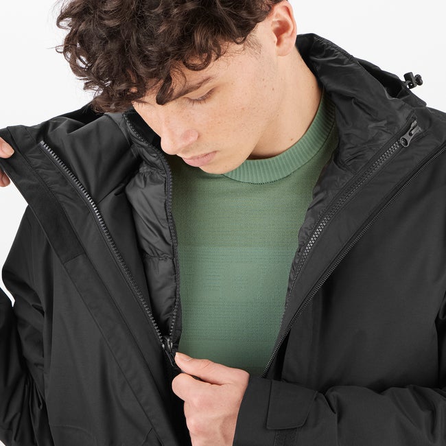 Salomon Patroller 3-In-1 Down - Chaqueta de plumón con capucha para hombre 2025