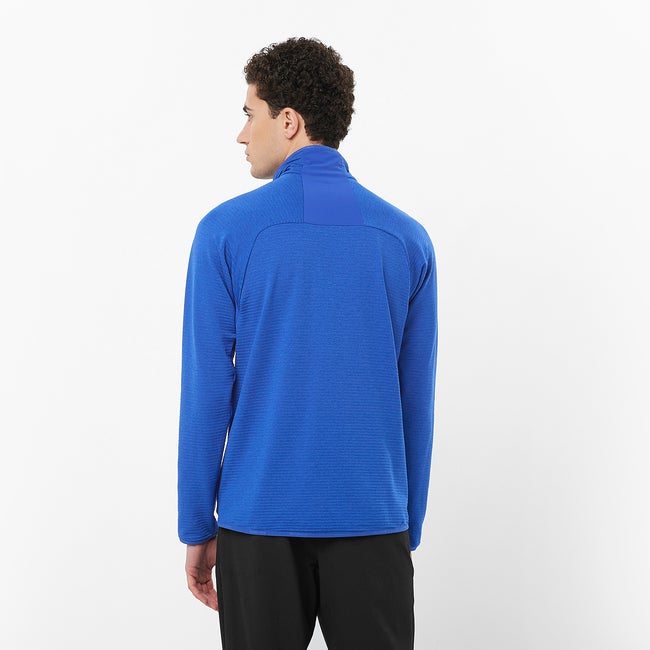 Salomon Essential Lightwarm - Chaqueta intermedia de cremallera completa para hombre Solo queda un día