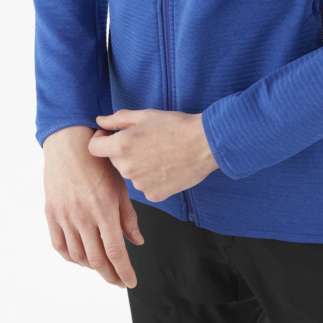 Salomon Essential Lightwarm - Chaqueta intermedia de cremallera completa para hombre Solo queda un día