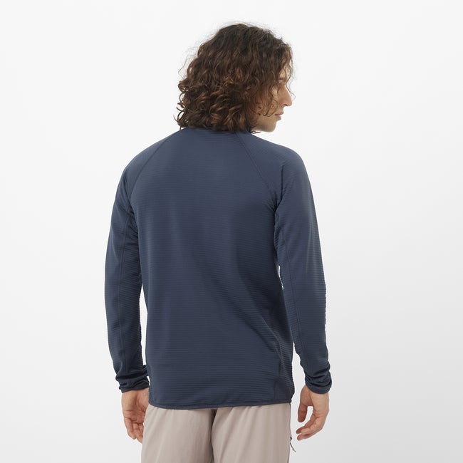 Salomon Essential Lightwarm - Chaqueta intermedia de cremallera completa para hombre Oferta especial