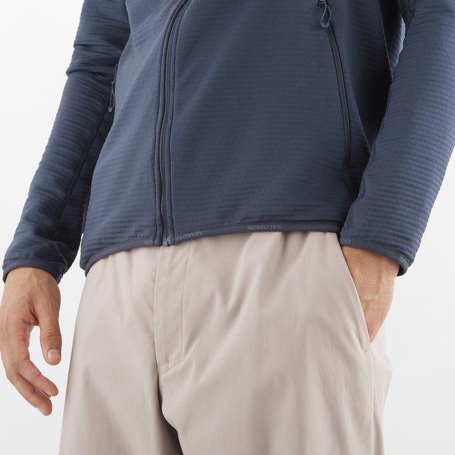 Salomon Essential Lightwarm - Chaqueta intermedia de cremallera completa para hombre Oferta especial
