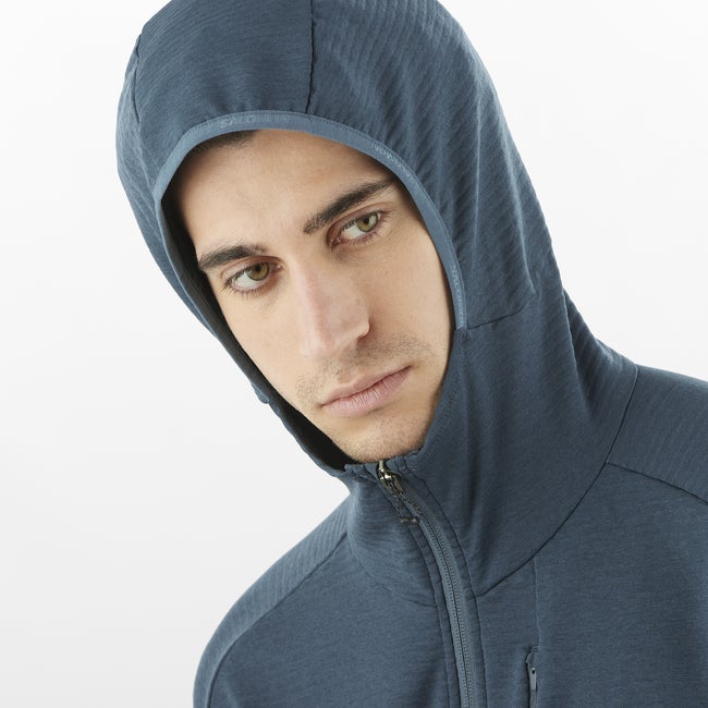 Salomon Essential Lightwarm - Chaqueta intermedia con capucha para hombre ÚLTIMAS EDICIONES