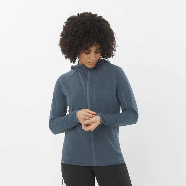 Salomon Essential Lightwarm - Chaqueta intermedia con capucha para mujer