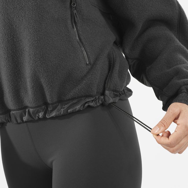 Salomon Chroma Cropped - Prenda intermedia de media cremallera para mujer Tienda
