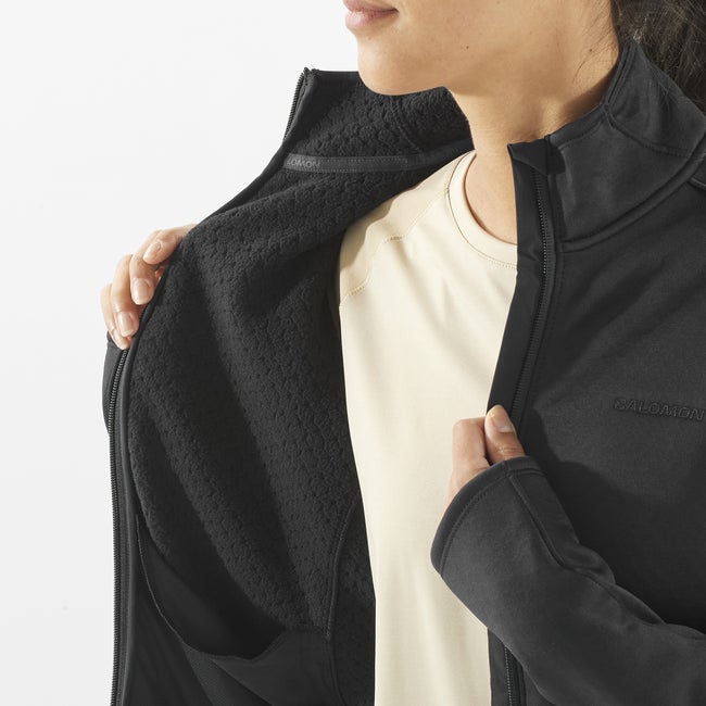 Salomon Outline Warm - Chaqueta intermedia de cremallera completa para mujer Liquidación