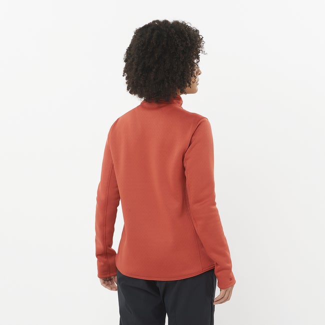 Salomon Outline Warm - Prenda intermedia de media cremallera para mujer Mejor oferta