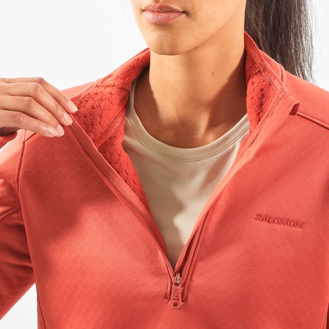 Salomon Outline Warm - Prenda intermedia de media cremallera para mujer Mejor oferta