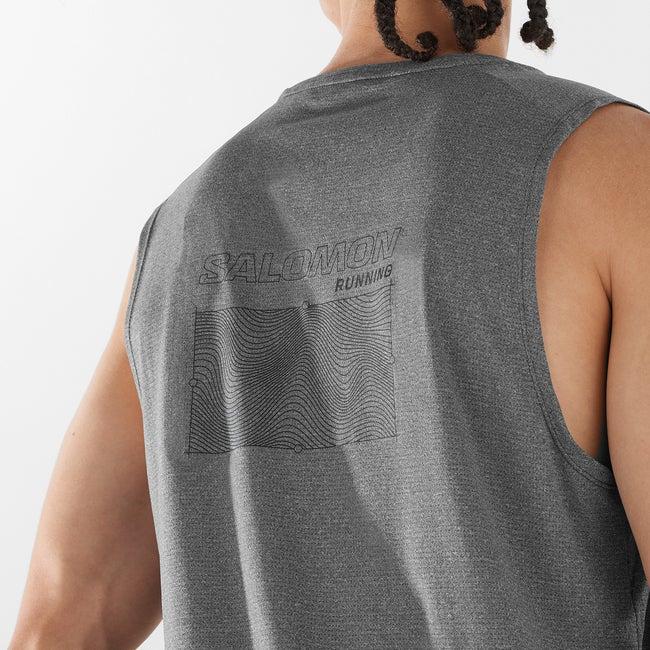 Salomon Cross Run Graphic - Camiseta sin mangas para hombre Último día