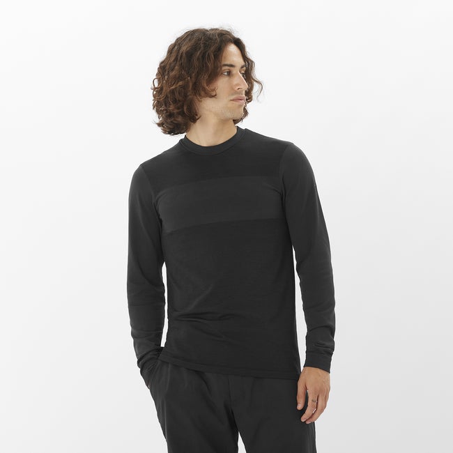 Salomon Essential Wool - Prenda interior de manga larga para hombre