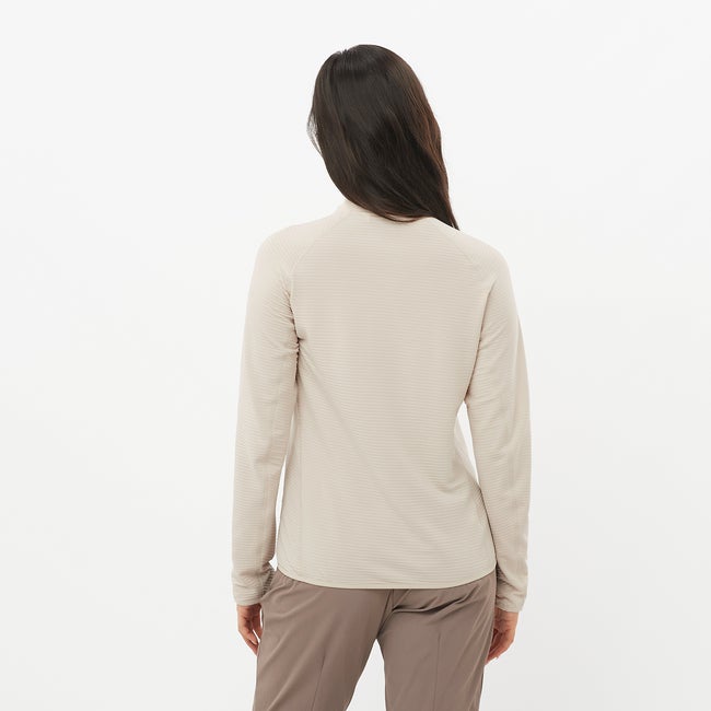 Salomon Essential Lightwarm - Prenda intermedia de media cremallera para mujer Tienda