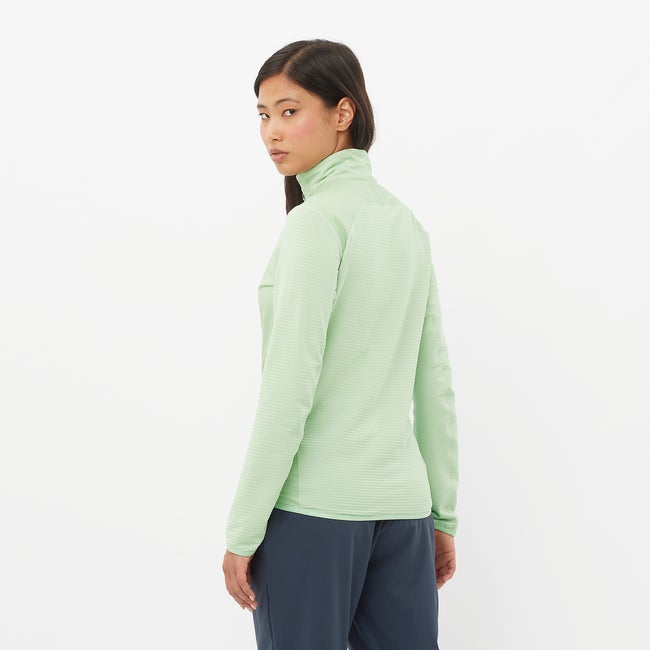 Salomon Essential Lightwarm Hybrid - Chaqueta intermedia de cremallera completa para mujer Liquidación