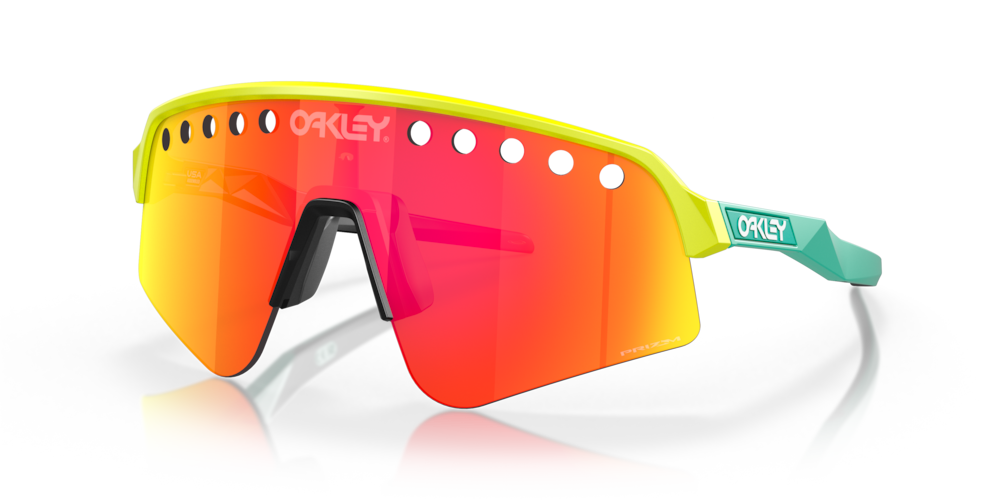Oakley Gafas de sol Sutro Lite Sweep (Vented) en Prizm Ruby Tennis Ball Yellow Venta caliente