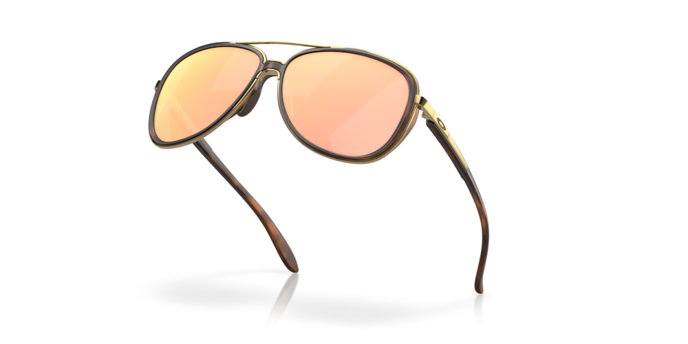 Oakley Gafas de sol Split Time en Prizm Rose Gold Polarized Brown Tortoise Los más vendidos